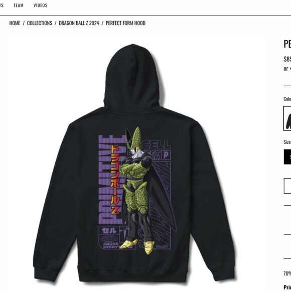 Primitive DBZ collab Size Small - Picture 2 of 3